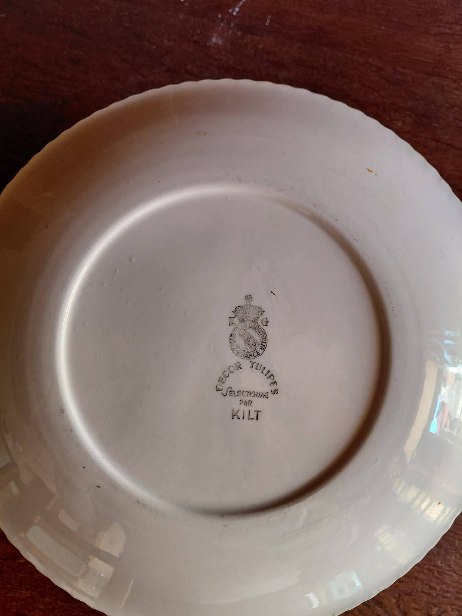 lot de 12 assiettes lunéville
