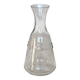 Vintage glass carafe with embossed bee motifs