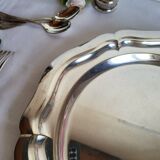 Plat de Service Rond en métal argenté Quist Alpacca