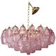 Murano Glass Sputnik Chandelier poliedro pink