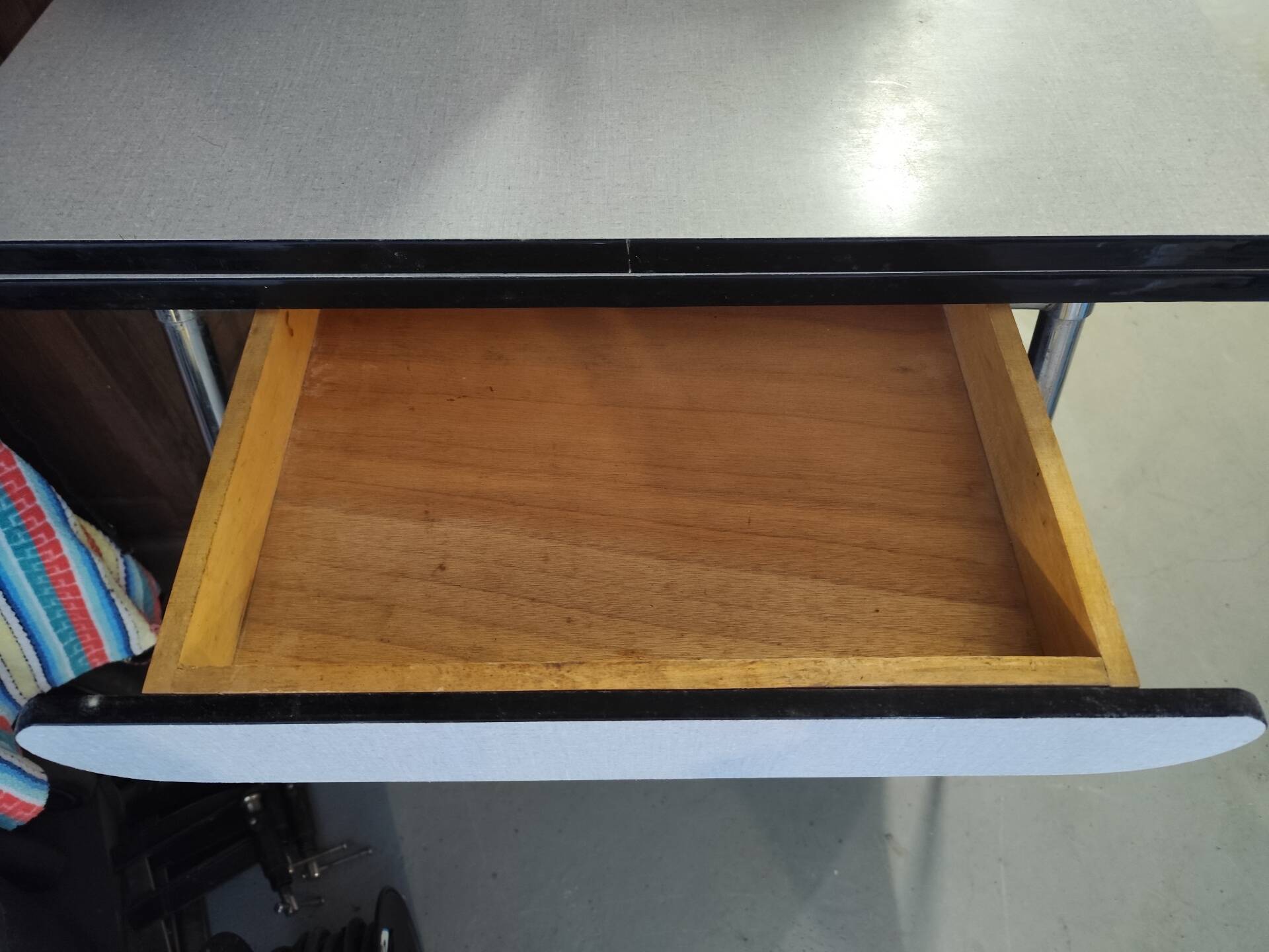 Vintage grey formica table