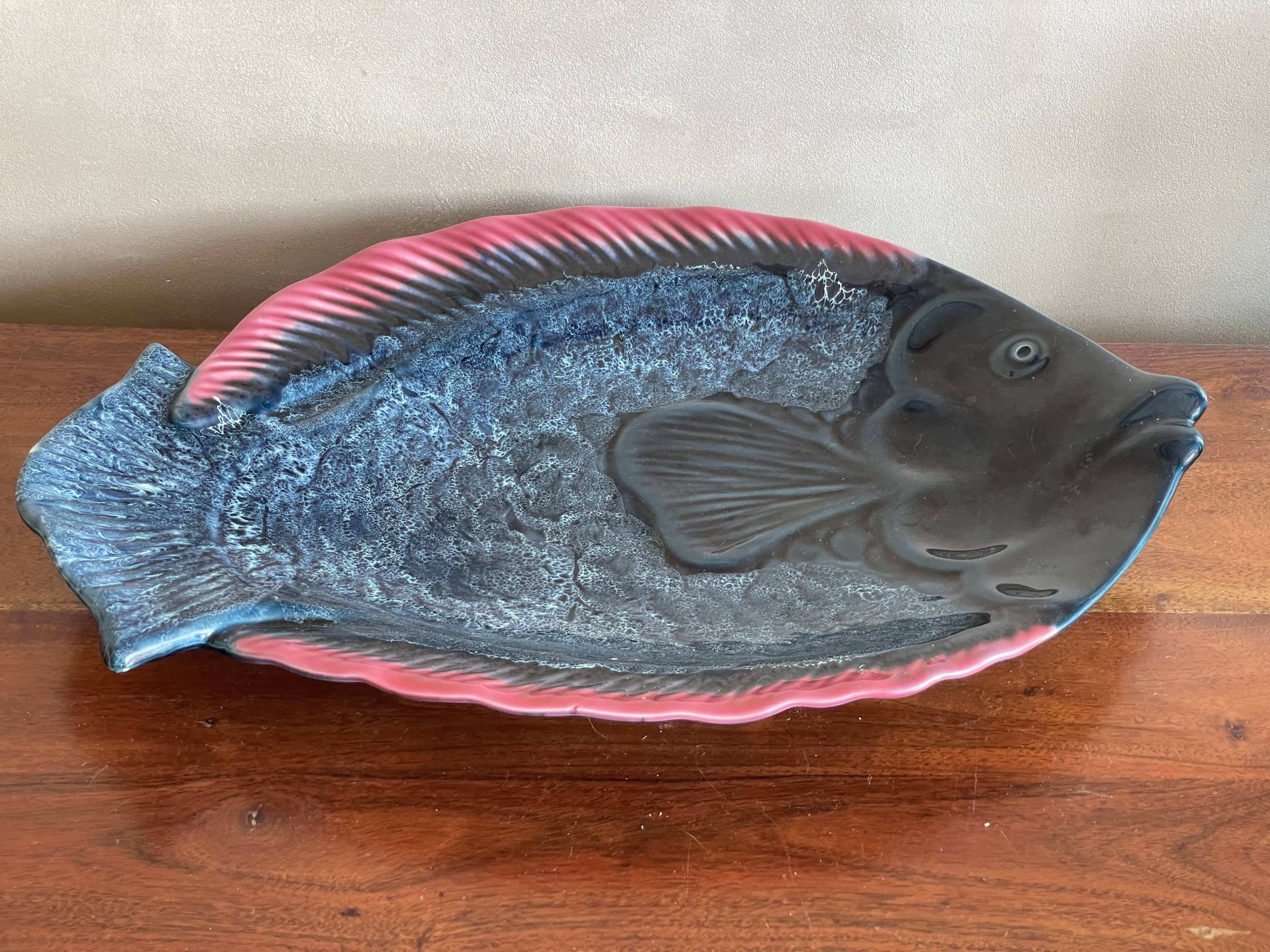 Large ceramic fish dish
