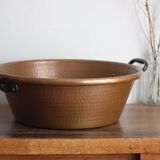 Hammered copper basin