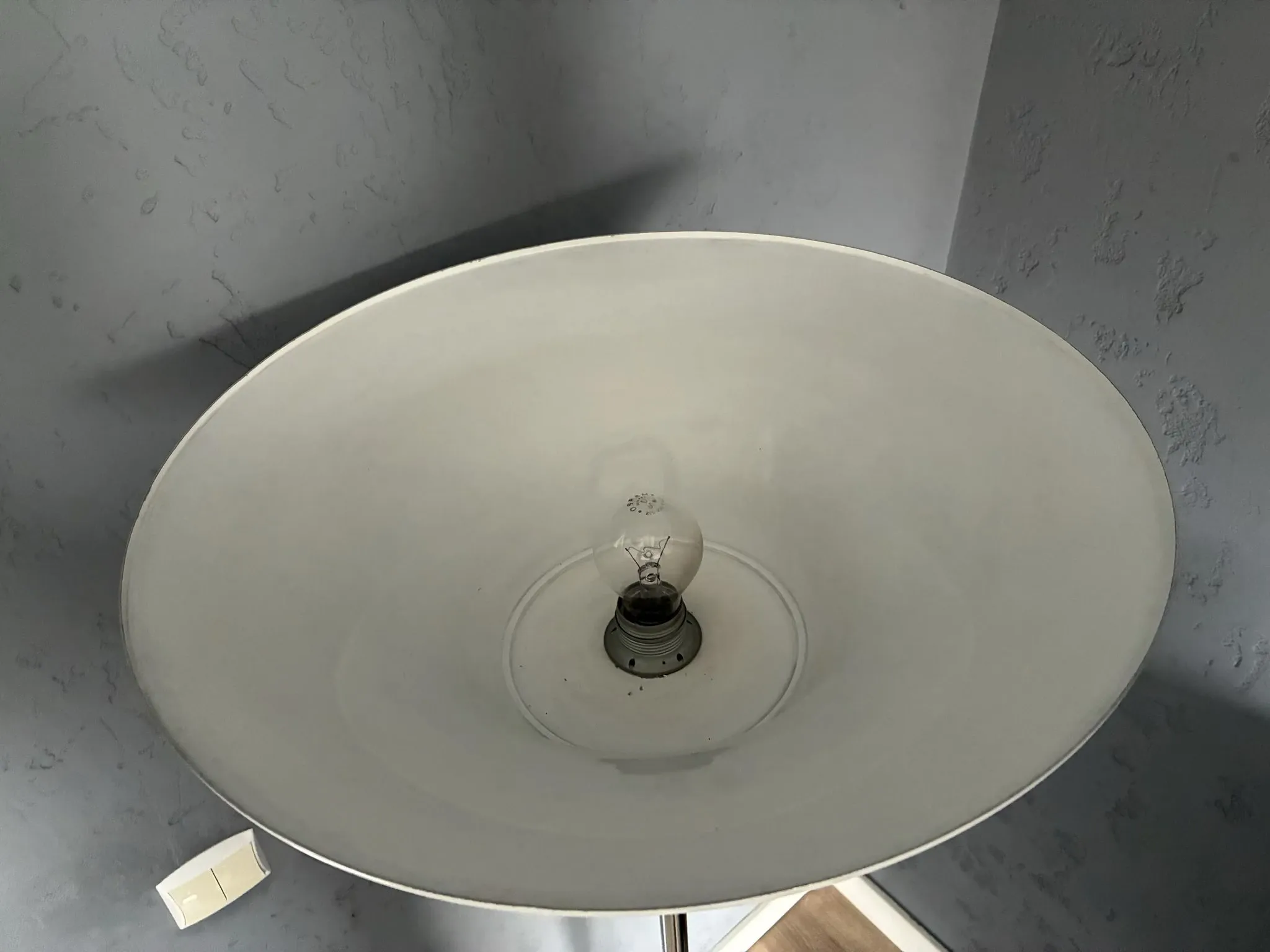 Staff Leuchten mid-century floor lamp with large shade, 1970s