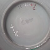 Rare pair of ceramic plates and enamel with mythological decoration. The 50s.