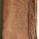 Terracotta tinted hemp harvest tablecloth