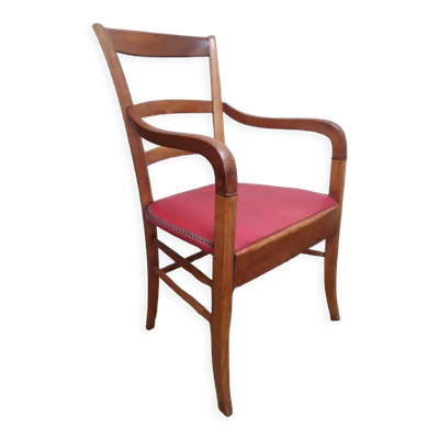 Fauteuil merisier époque Restauration XIX°