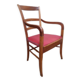 Fauteuil merisier époque Restauration XIX°