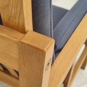 1970s, Danish design by Børge Mogensen, sofa model 2252, oak, furniture wool