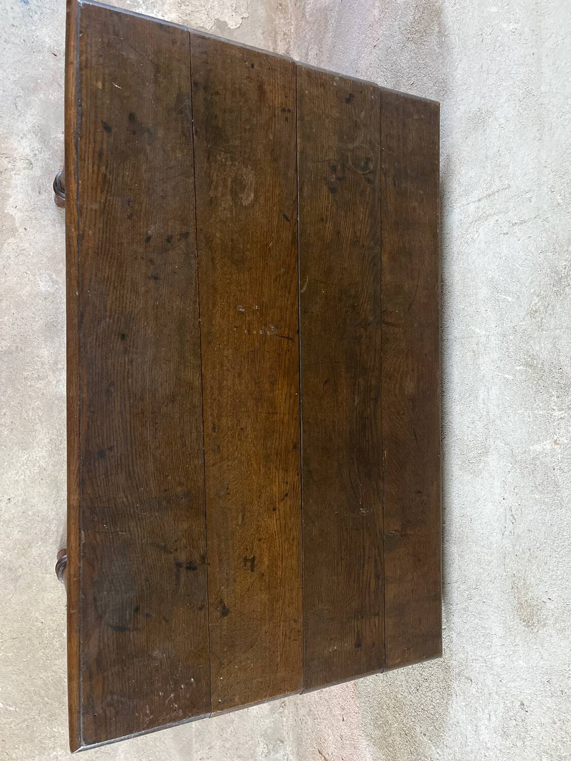 Antique 1-drawer desk in Henri II style