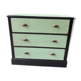 Commode verte 3 tiroirs