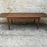 Oak farm table with two extensions