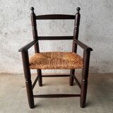 Antique armchair mulched vintage child