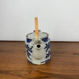 Vintage tea set for 2 people with flower pattern
