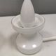 Glass table lamp, Swedish and from the 1980s, two-piece, in red/white glass