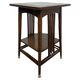 Table d'appoint Jugendstil avec dessus en carreaux bleus par Adolf Loos