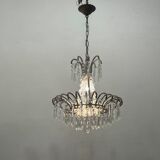 Vintage Italian Crystal Beaded Light Pendant 1960’s
