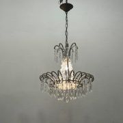 Suspension vintage en perles de cristal italiennes des années 1960