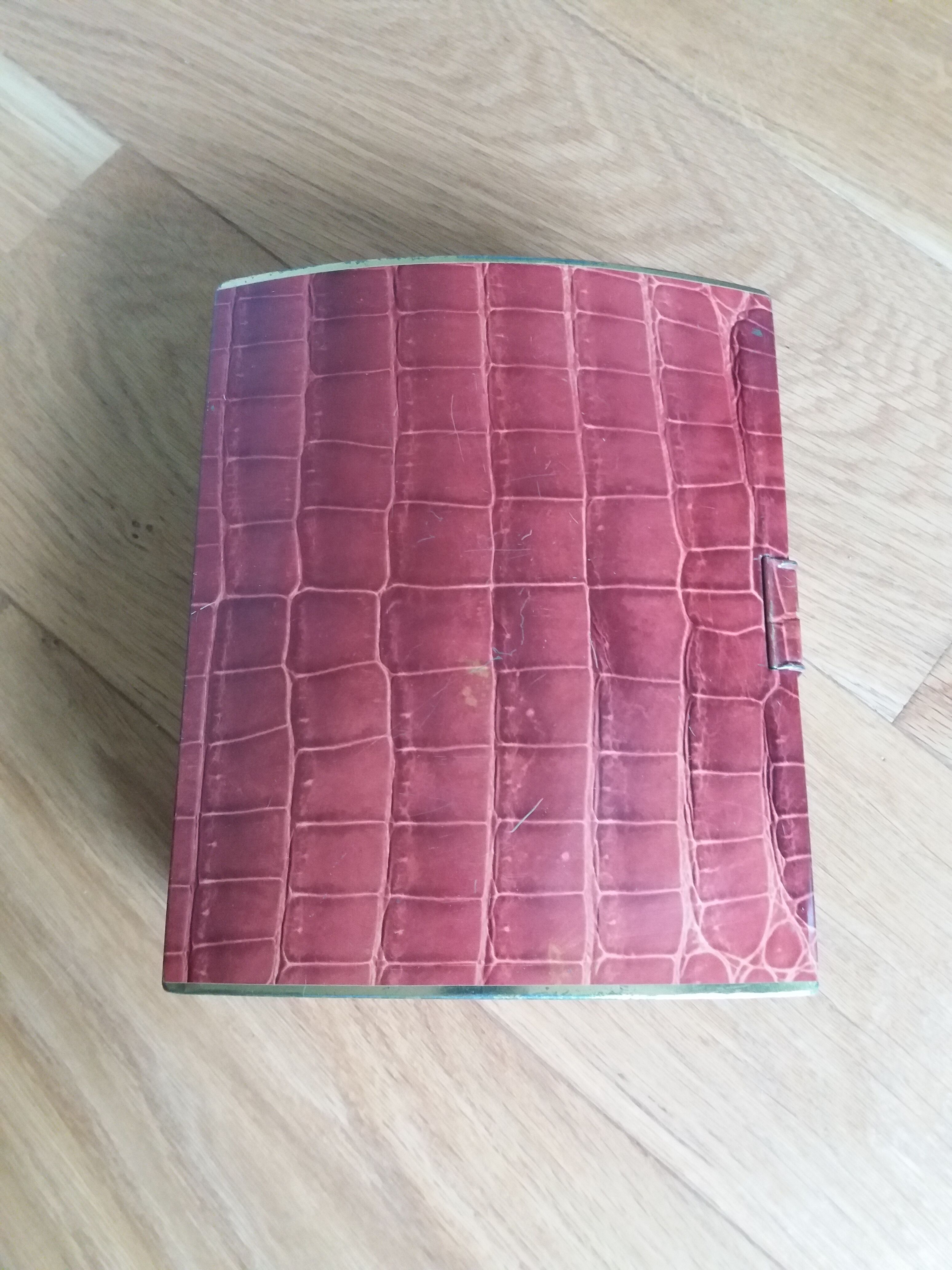 Cote d'Or crocodile skin effect metal advertising box