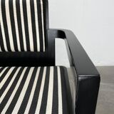 Set of German armchairs model D51 Fagus with Bauhaus patterned cushion by Walter Gropius for Tecta.