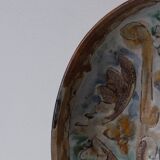 Plat décoré en céramique vallauris, 1950