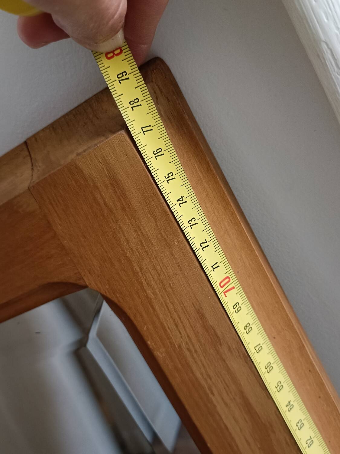 70' Scandinavian solid wood mirror