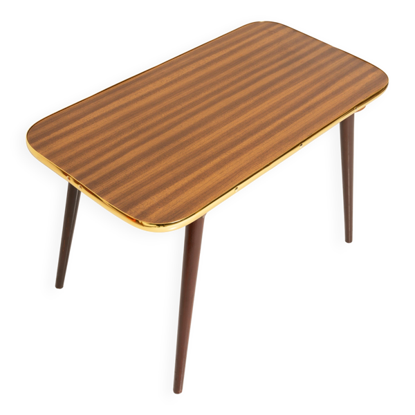 Table basse style Hollywood Regency Mid-Century Modern, bois, Pologne, années 1960