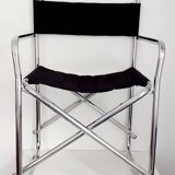 Vintage chrome tubular armchair