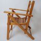 Vintage folding teak chair for children
