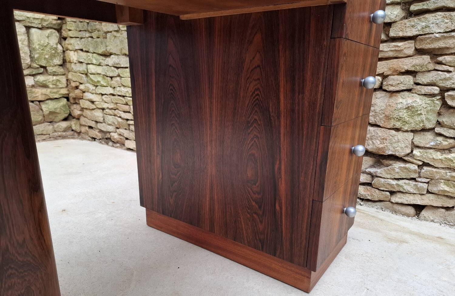 Art Deco Desk in Macassar Ebony