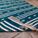 Blue carpet, Moroccan carpet, handmade carpet 150/100cm