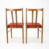 Ensemble de quatre chaises de salle à manger des années 1970, Tchécoslovaquie