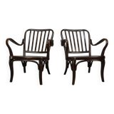 Pair of armchairs No. 752 by Josef Frank for Thonet, 1930s