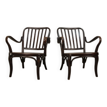 Pair of armchairs No. 752 by Josef Frank for Thonet, 1930s