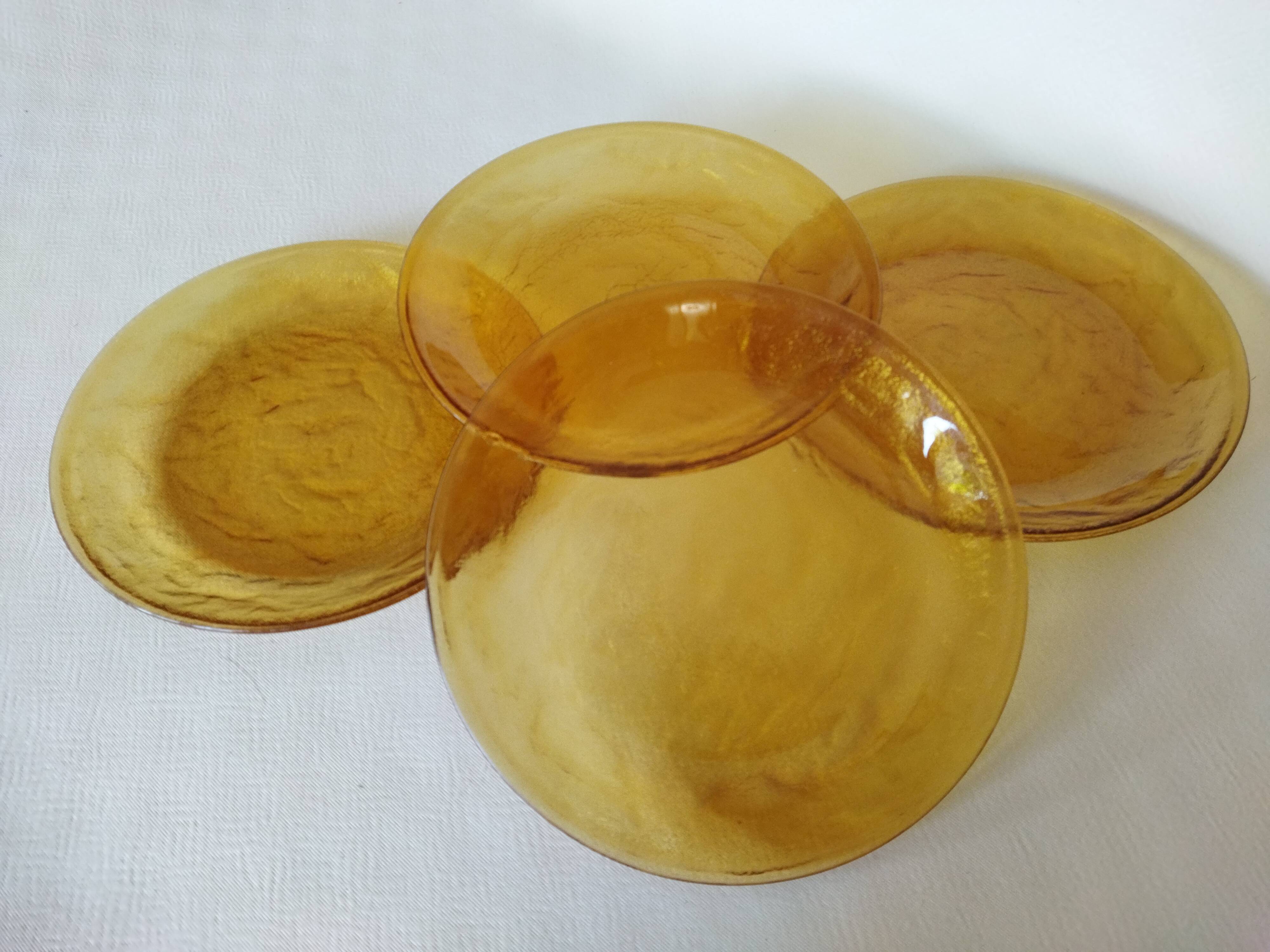 Flat plates Arcoroc Sierra amber