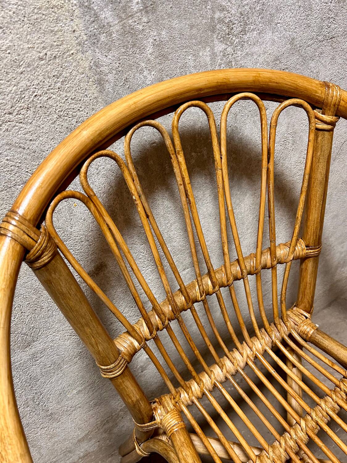 Rattan armchair