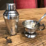 Coffret tasse et poudreuse vintage