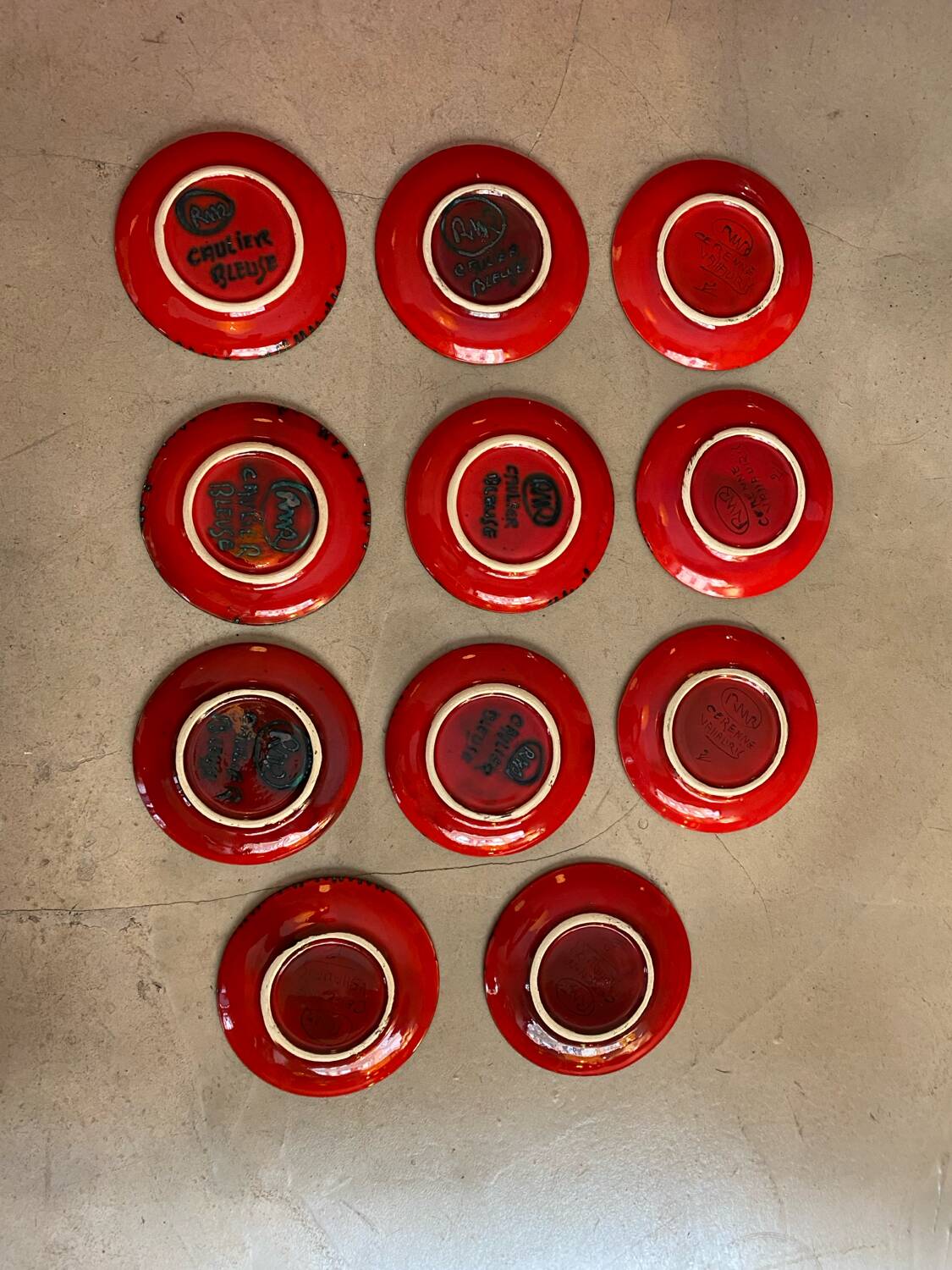 Dessert plates Cérenne Vallauris