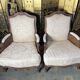 Pair of Louis XV style armchairs 19th century
