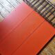 Vintage etagere taken orange shelves