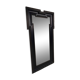 Late 19th century ebonised mirror with original foxed glass