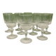 Baccarat 10 white wine glasses, Renaissance model, around 1900.