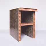 Honeycomb MDF console plated 'snakeskin'