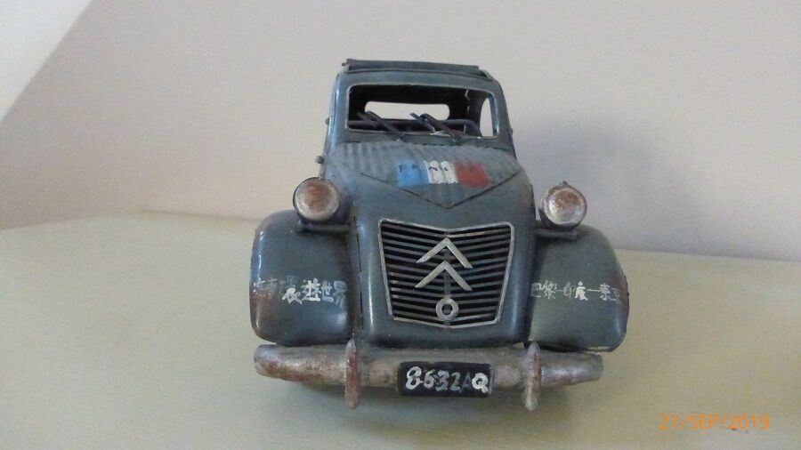 2 cv Citroen in sheet metal