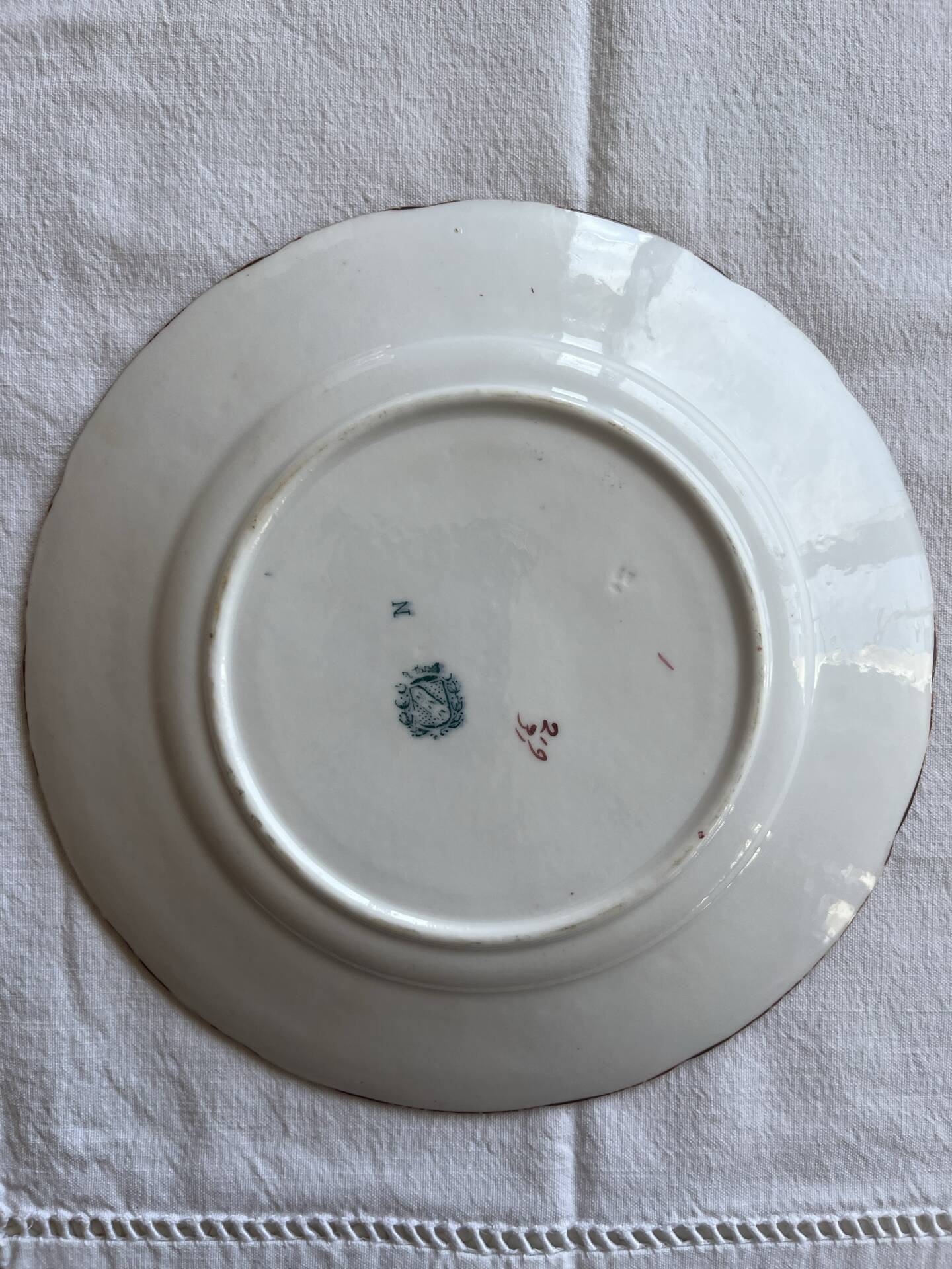 Plate Sarreguemines Minton