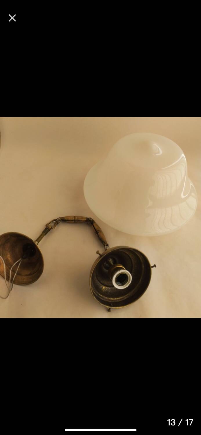 Lampe à suspendre - Verre de Murano - Rationaliste / Bauhaus