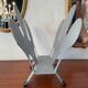Vintage magazine holder from the 80s in metal
