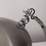 70's ministerial table lamp in chrome metal italian design