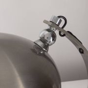70's ministerial table lamp in chrome metal italian design
