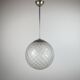 Vintage murano sphere ball pendant lamp Italy 1950s